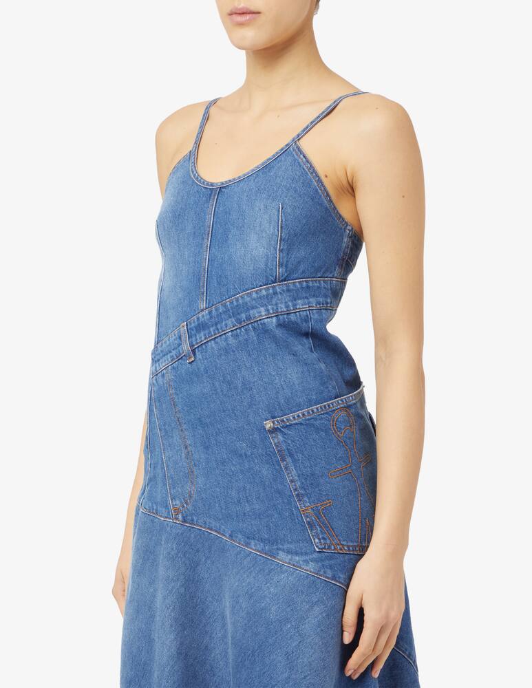 rinascente JW Anderson Vestito midi di jeans