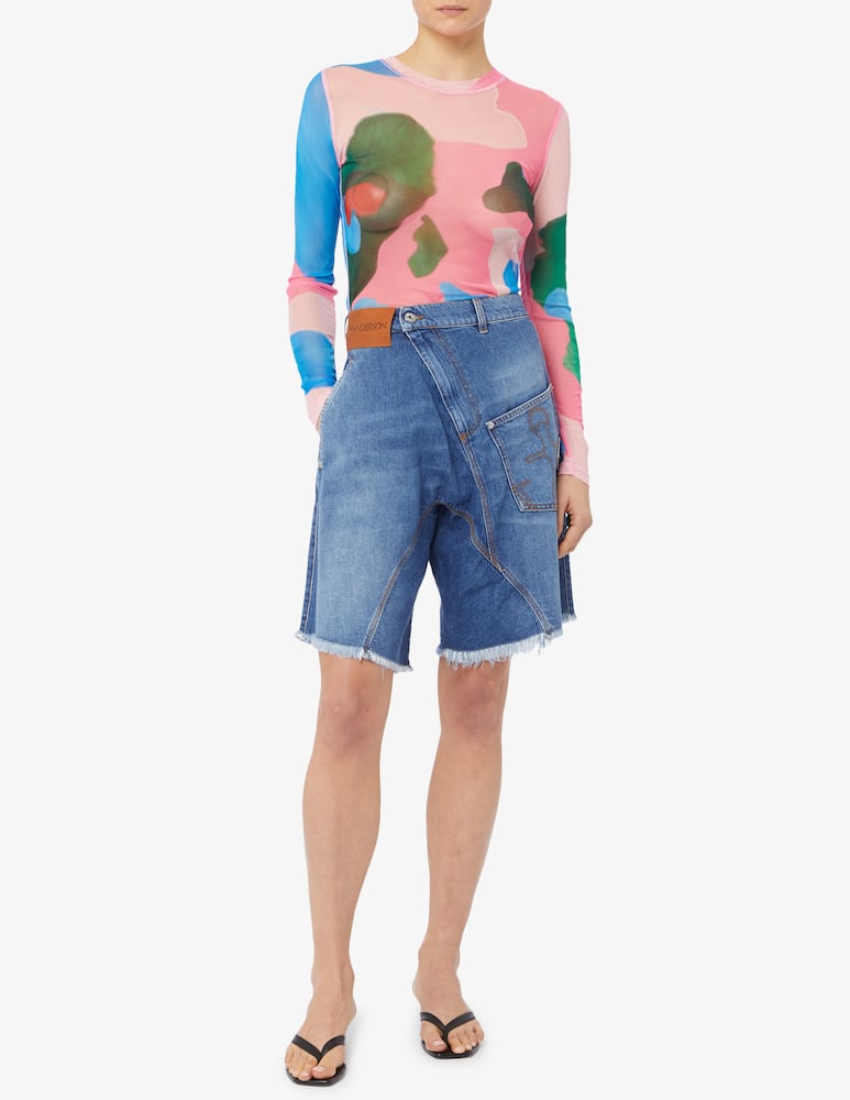 rinascente JW Anderson Twisted denim shorts