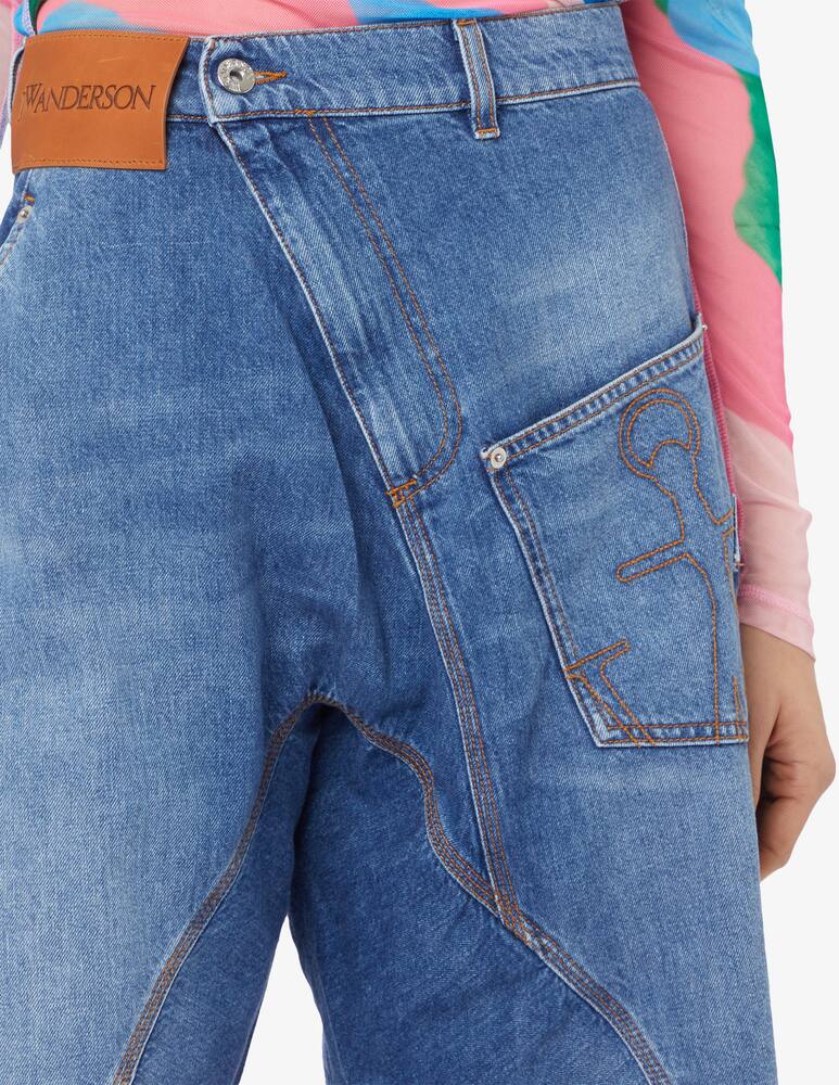 rinascente JW Anderson Twisted denim shorts