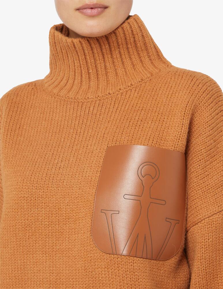 rinascente JW Anderson Maglione con tasca applicata in pelle
