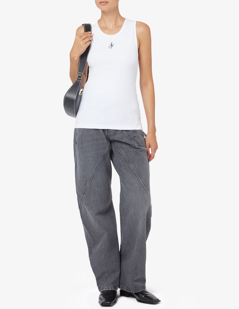 rinascente JW Anderson Gilet con ricamo di ancora