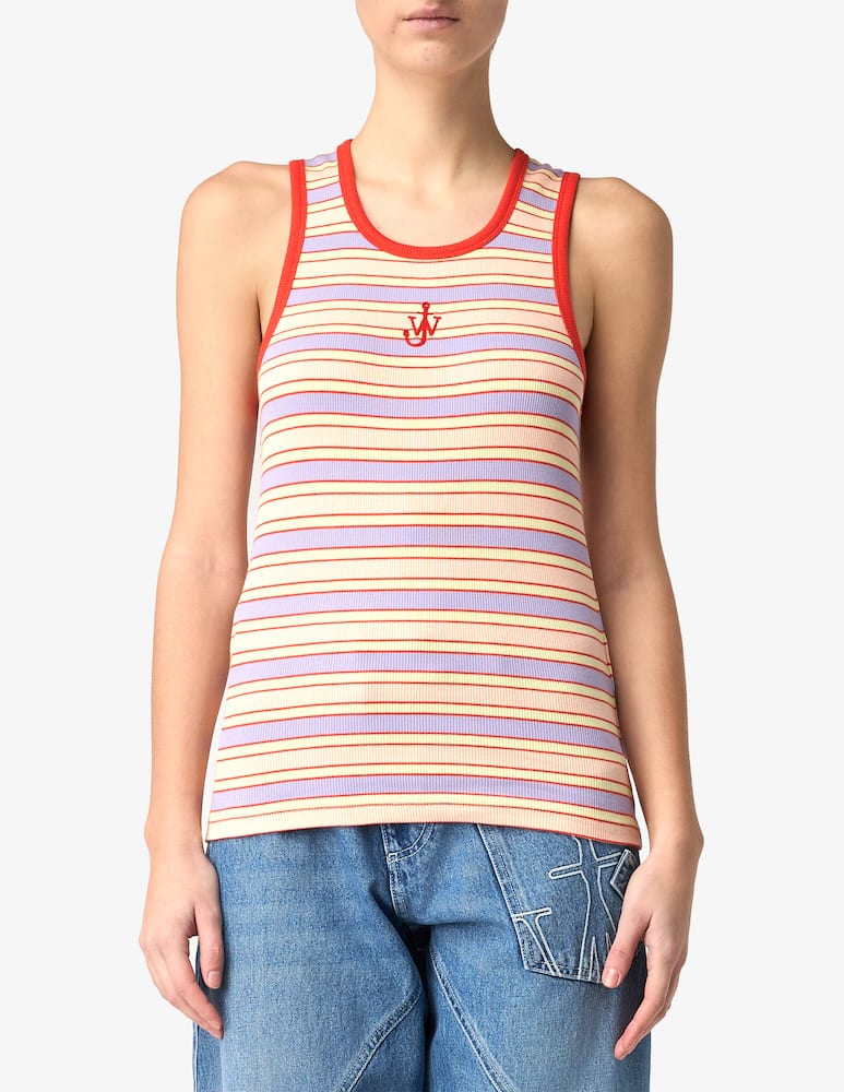 rinascente JW Anderson Striped contrast trim vest