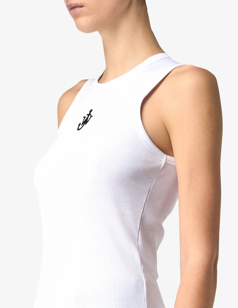 rinascente JW Anderson Canotta con ricamato ancora