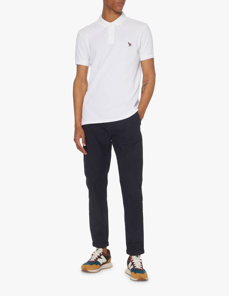 rinascente PS Paul Smith Zebra piquet polo - white
