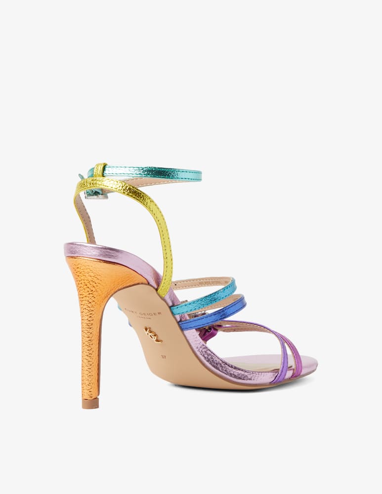 rinascente Kurt Geiger Sandali con tacco in pelle Pierra