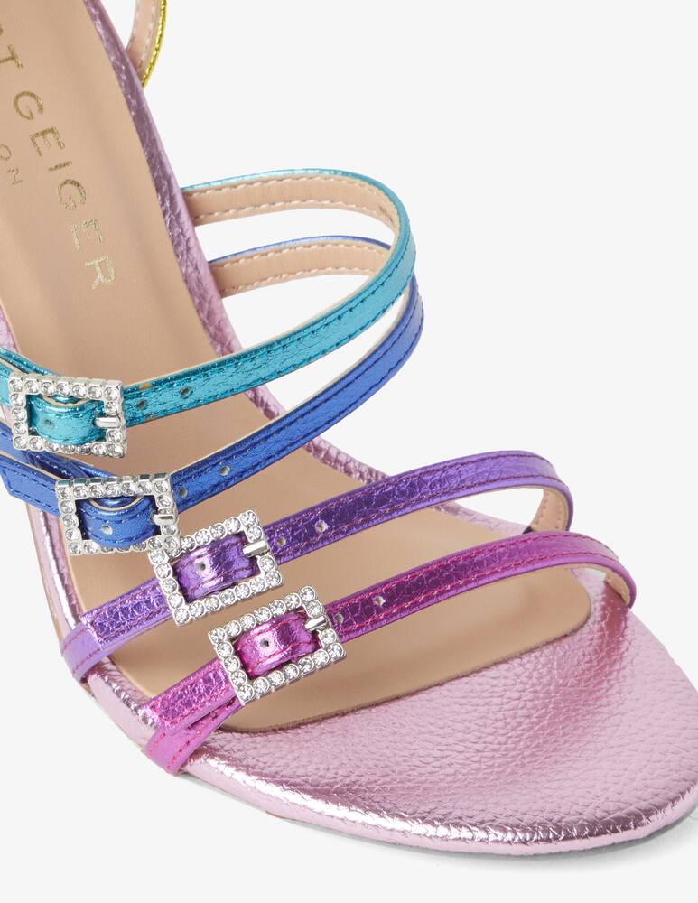 rinascente Kurt Geiger Sandali con tacco in pelle Pierra