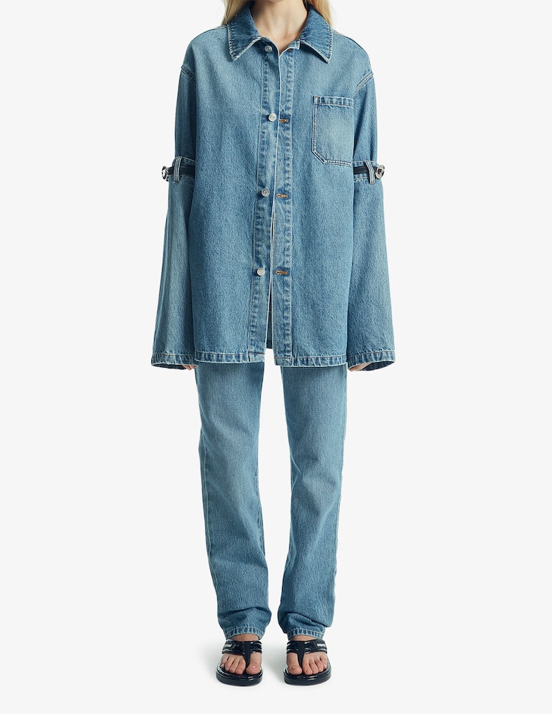 Coperni Giacca in denim con gomito aperto - immagine 1 Coperni Giacca in denim con gomito aperto - immagine 1