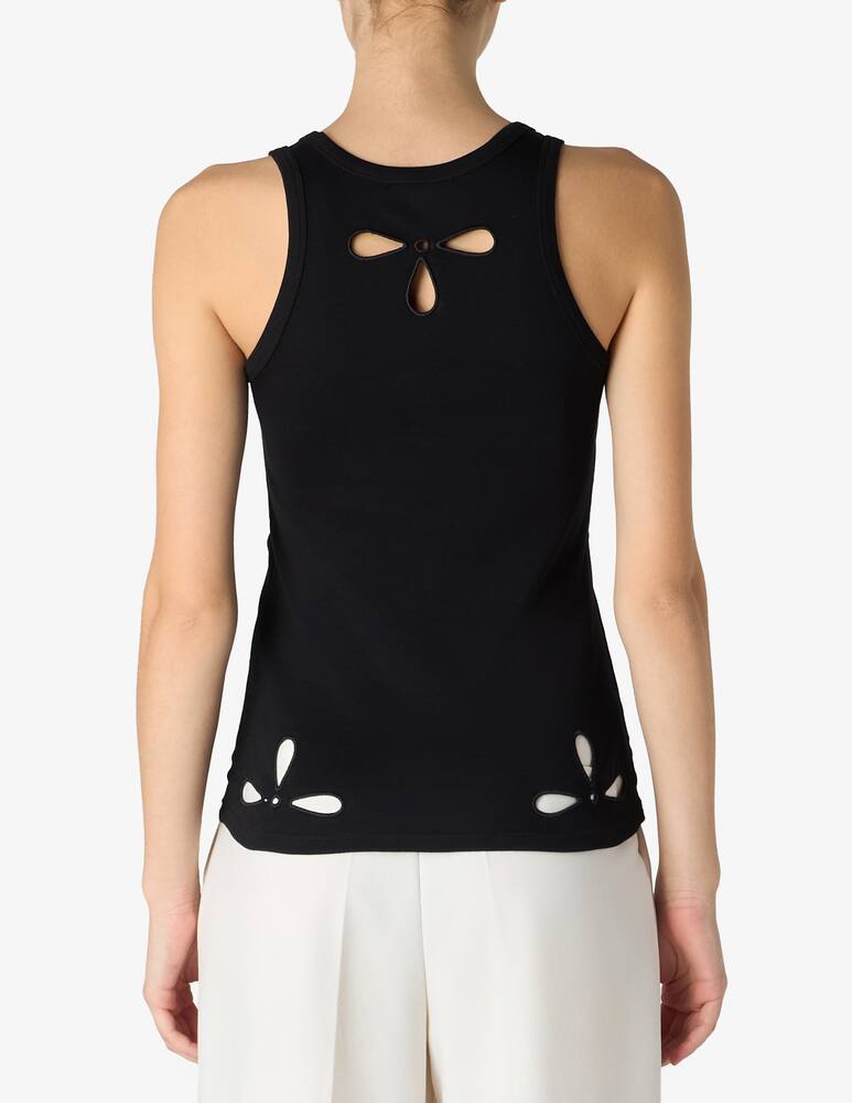 rinascente Coperni Top con petali ricamati