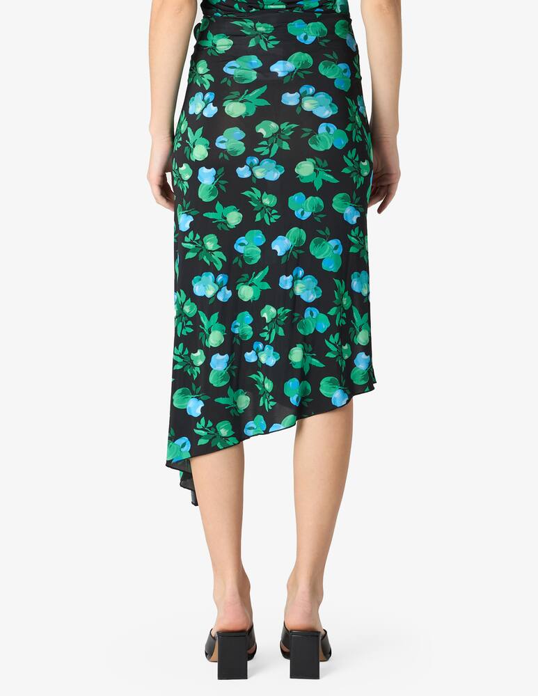 rinascente Coperni Floral asymmetric midi skirt