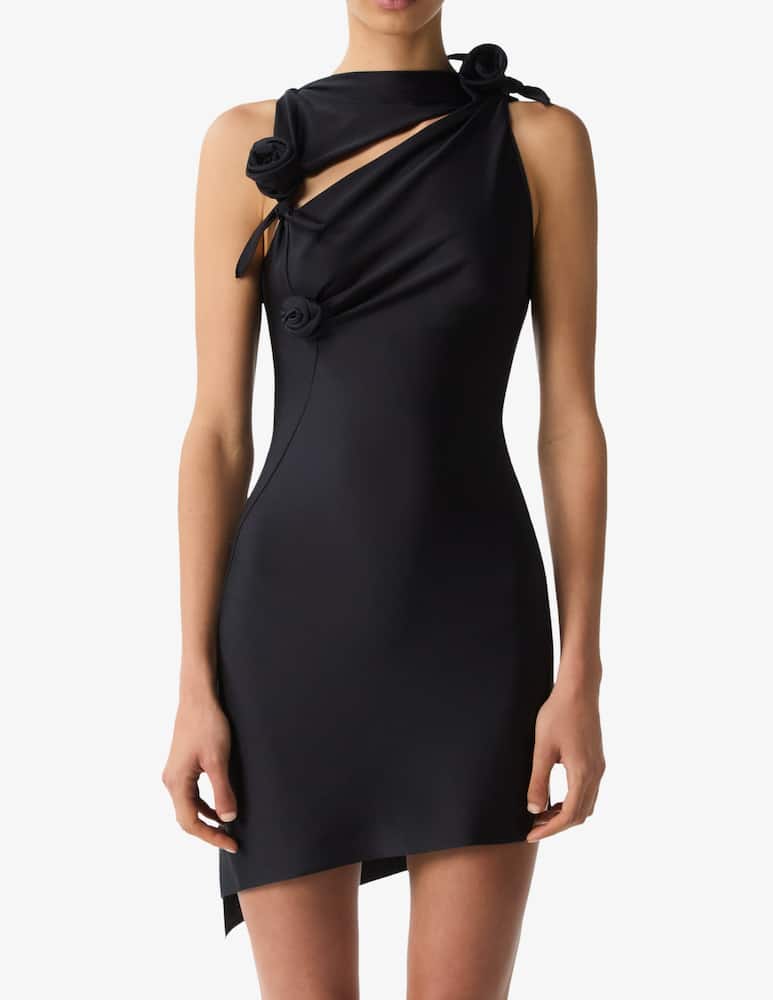 Coperni Vestito corto asimmetrico con fiori - immagine 1 Coperni Vestito corto asimmetrico con fiori - immagine 1