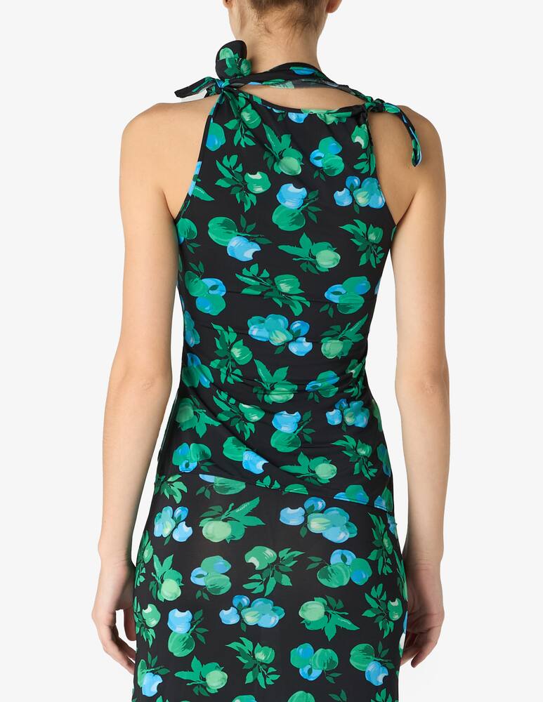 rinascente Coperni Top asimmetrico floreale