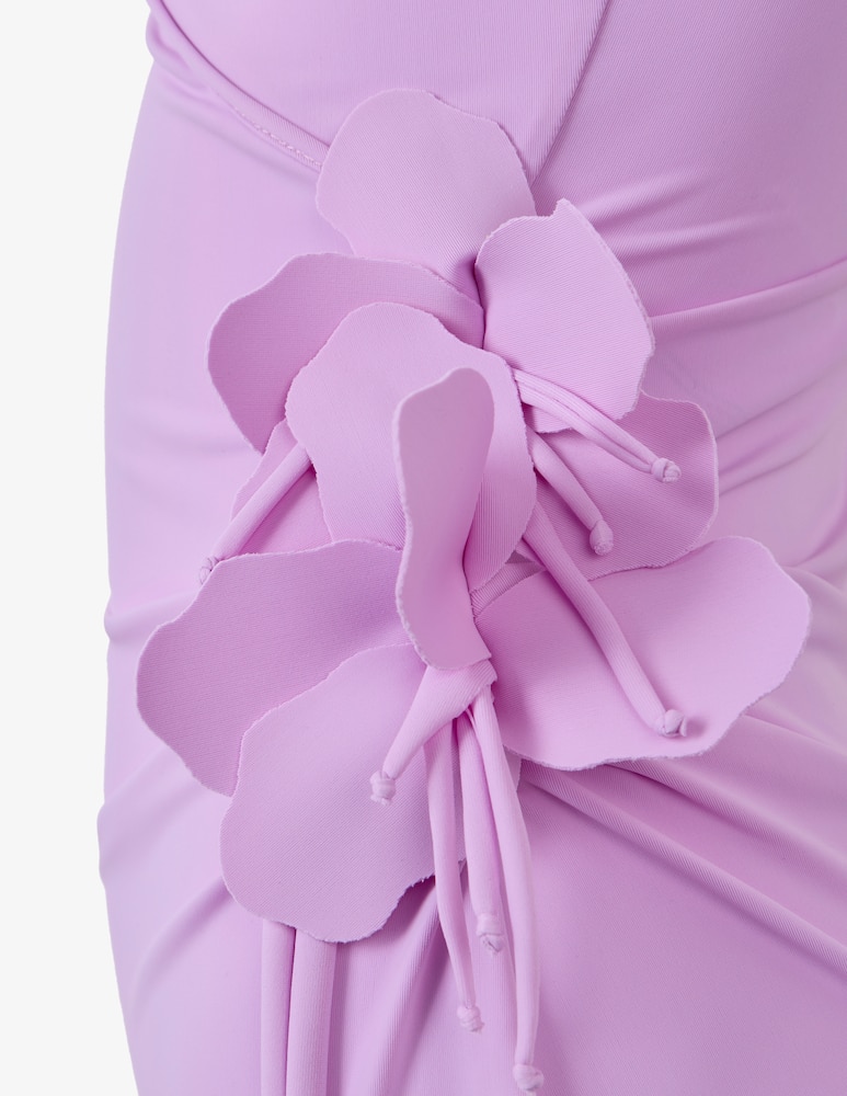 rinascente Coperni Abito lungo asimmetrico con fiori