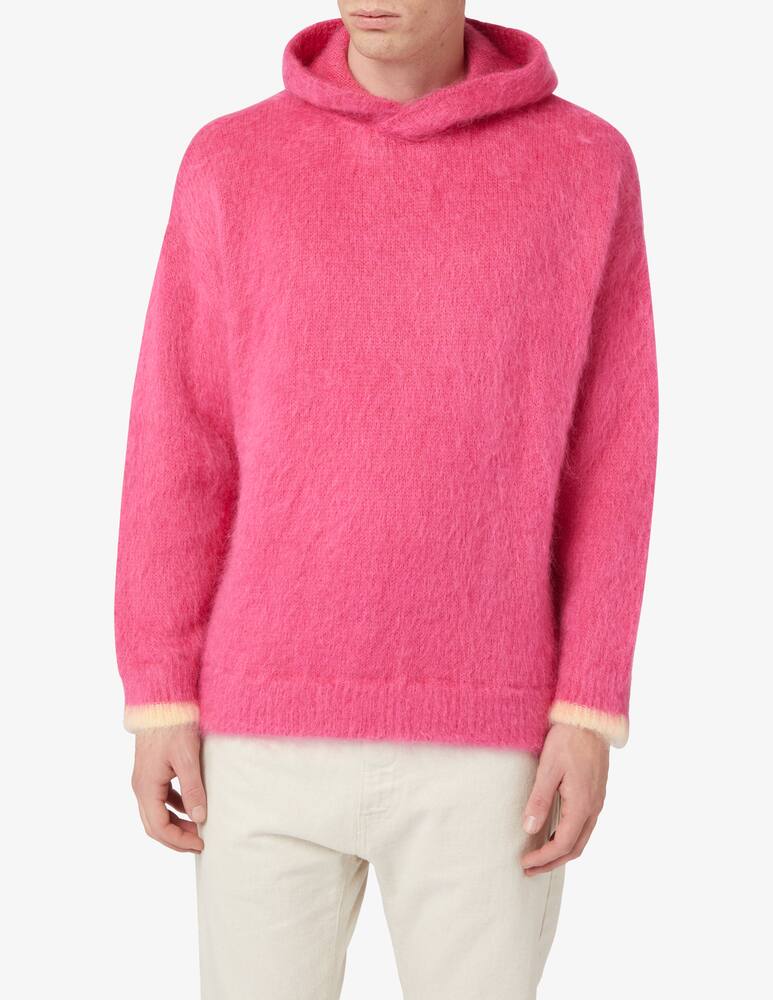 rinascente Bonsai Maglia con cappuccio in mohair - Viola