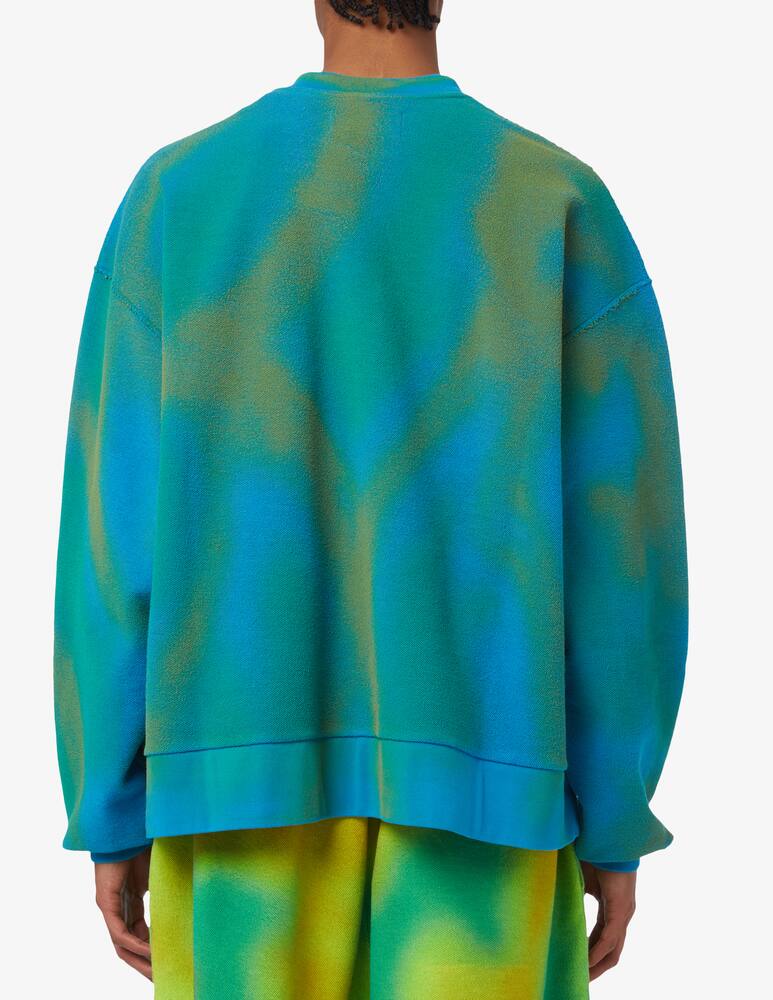 rinascente Bonsai Spray dyed logo crewneck sweater 