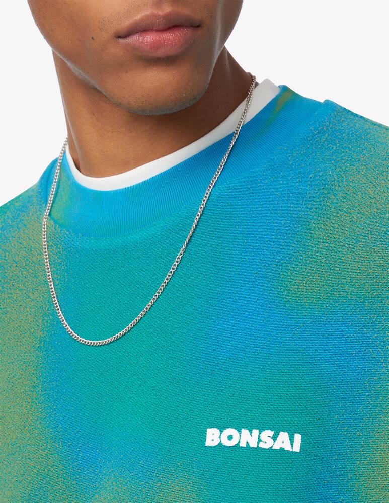 rinascente Bonsai Spray dyed logo crewneck sweater 