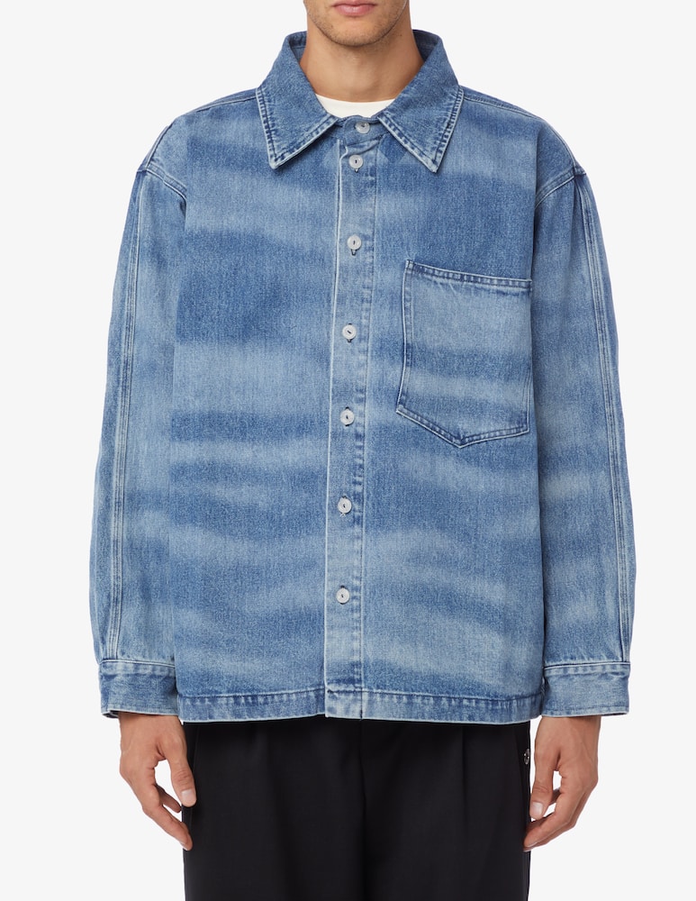 Bonsai Camicia in denim laser dyed - immagine 1 Bonsai Camicia in denim laser dyed - immagine 1