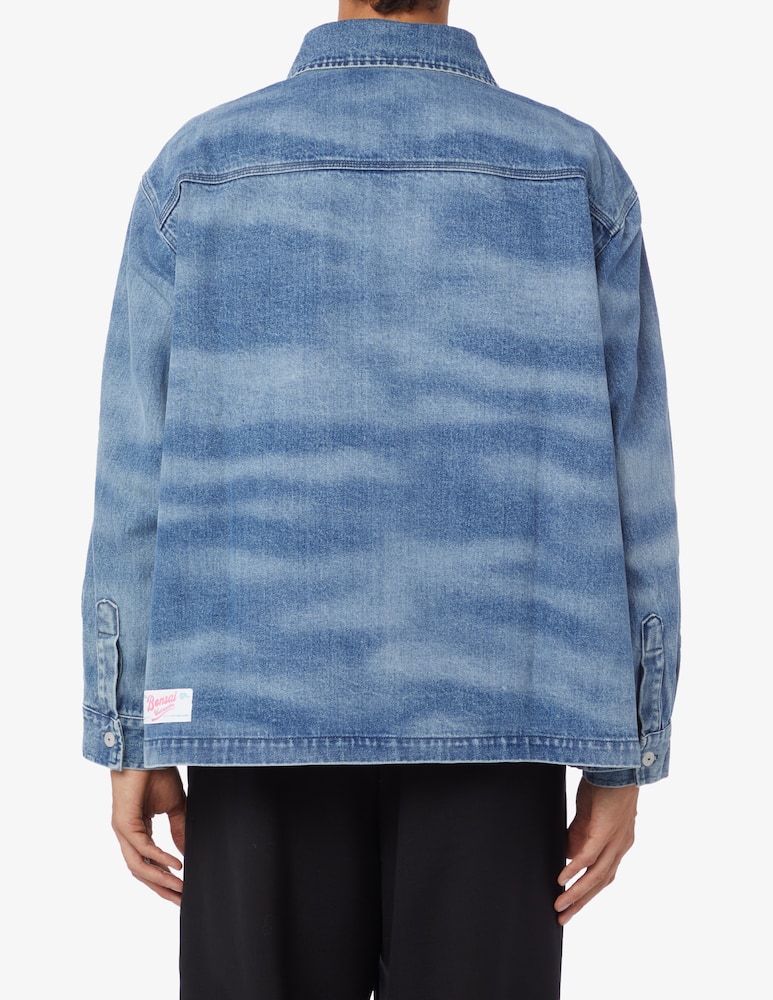 Bonsai Camicia in denim laser dyed - immagine 3 Bonsai Camicia in denim laser dyed - immagine 3