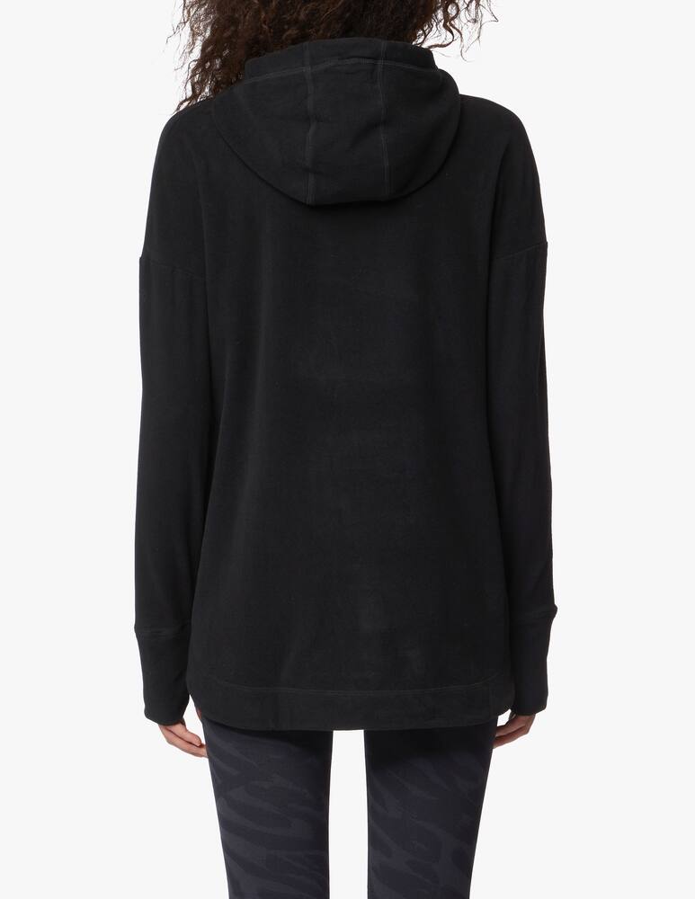 rinascente Sweaty Betty Felpa con cappuccio in pile Escape Luxe - nero