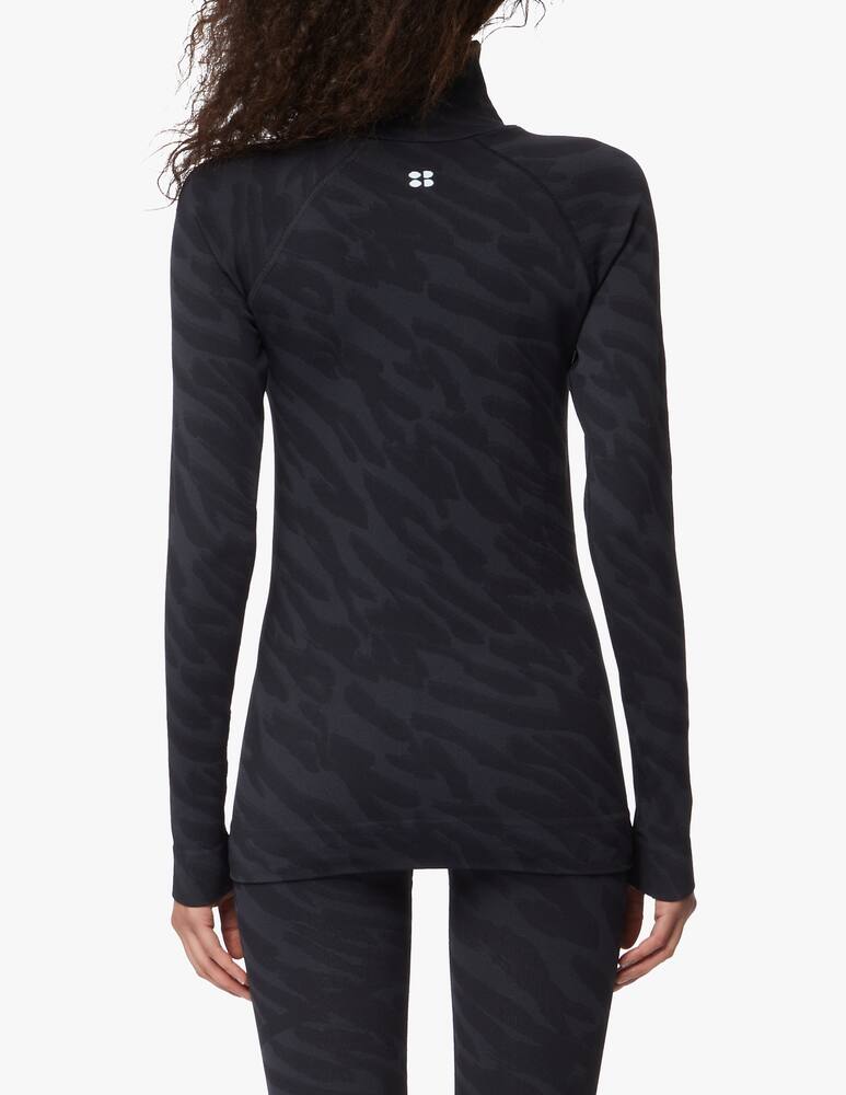 rinascente Sweaty Betty Betty Funnel Neck base layer top - black