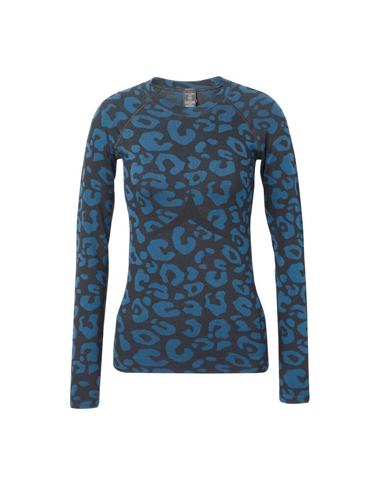 rinascente Sweaty Betty Top senza cuciture Glisten - blu