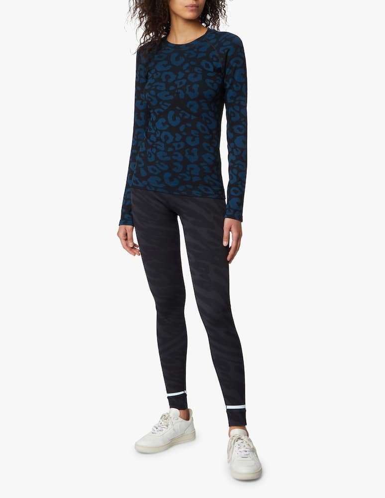 rinascente Sweaty Betty Top senza cuciture Glisten - blu
