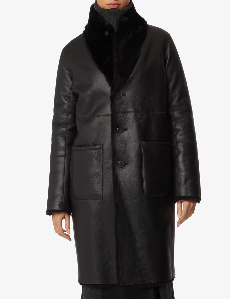 rinascente Joseph Montone in pelle Britanny - Nero