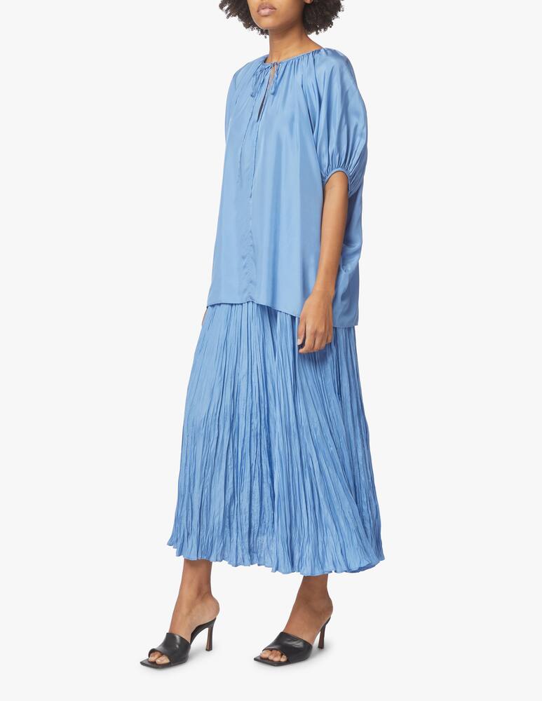 rinascente Joseph Briela silk v neck blouse - light blue