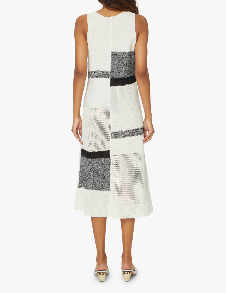 rinascente Joseph Vestito tubino a righe asimmetrico - grigio