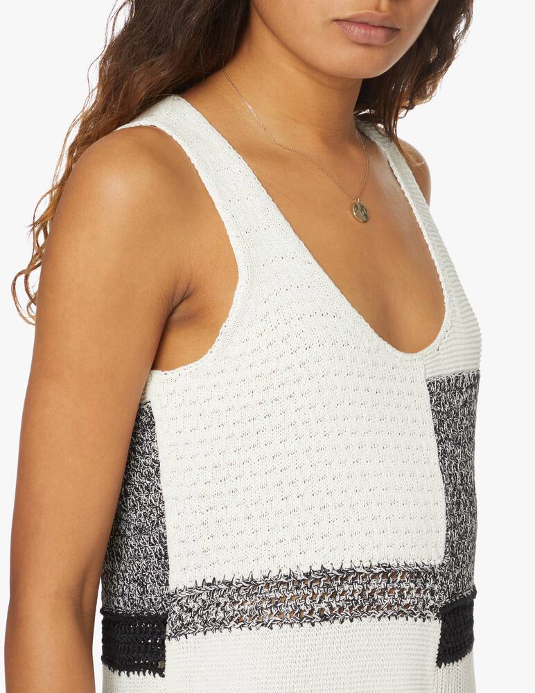 rinascente Joseph Vestito tubino a righe asimmetrico - grigio