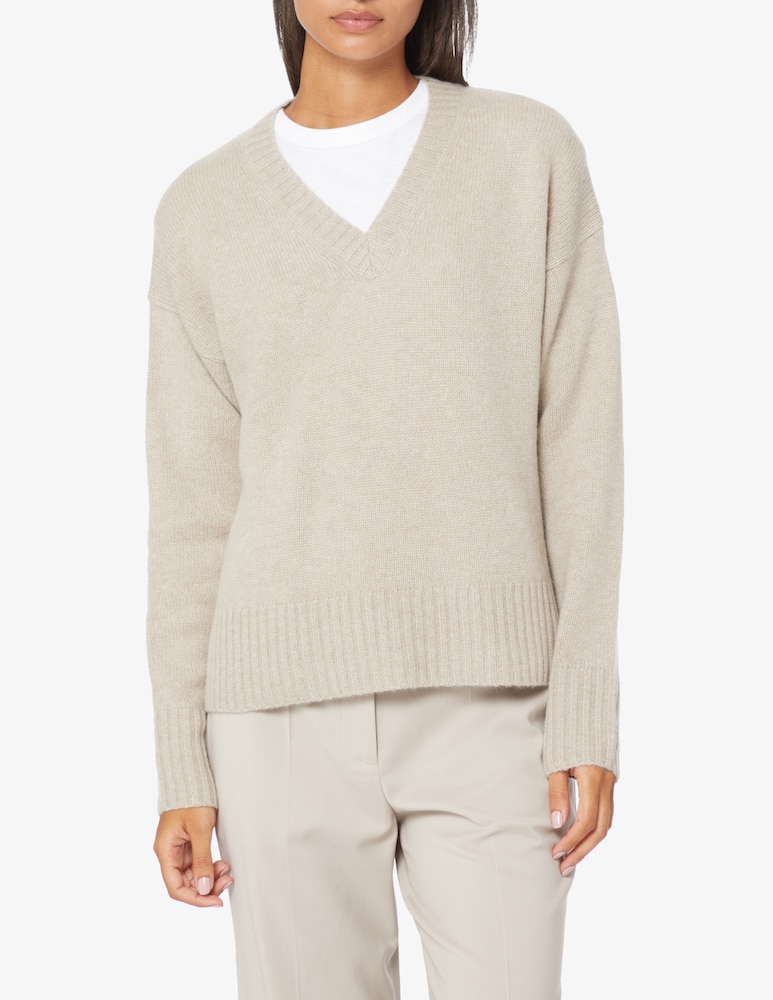 Joseph Cashmere v neck jumper - Beige - picture 1 Joseph Cashmere v neck jumper - Beige - picture 1