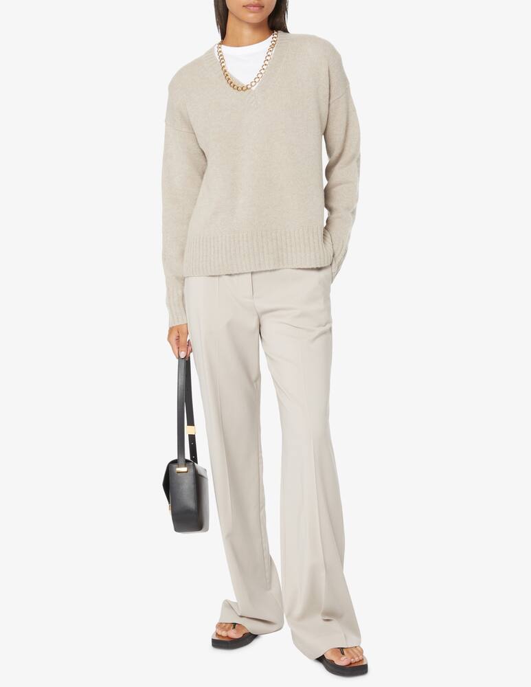 rinascente Joseph Maglione con collo a v in cashmere - Beige
