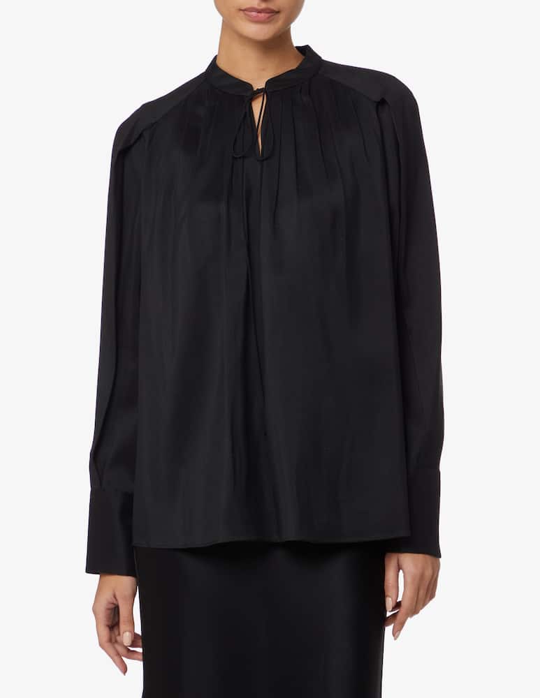 Joseph Blusa in lana e seta Cobden - Nero - immagine 1 Joseph Blusa in lana e seta Cobden - Nero - immagine 1