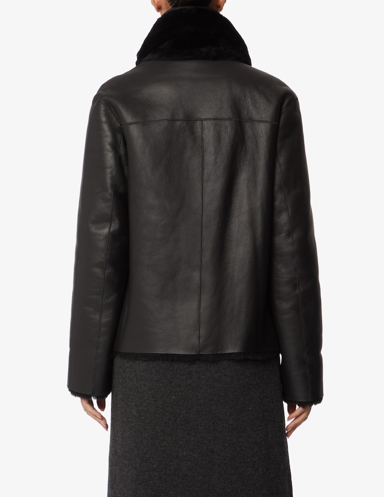 rinascente Joseph Calla leather sheepskin - Black