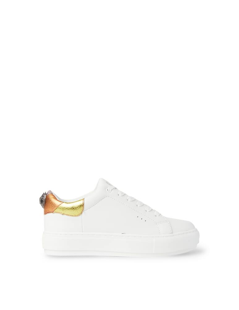 rinascente Kurt Geiger Sneakers bassa in pelle Laney Eagle Rainbow - bianco