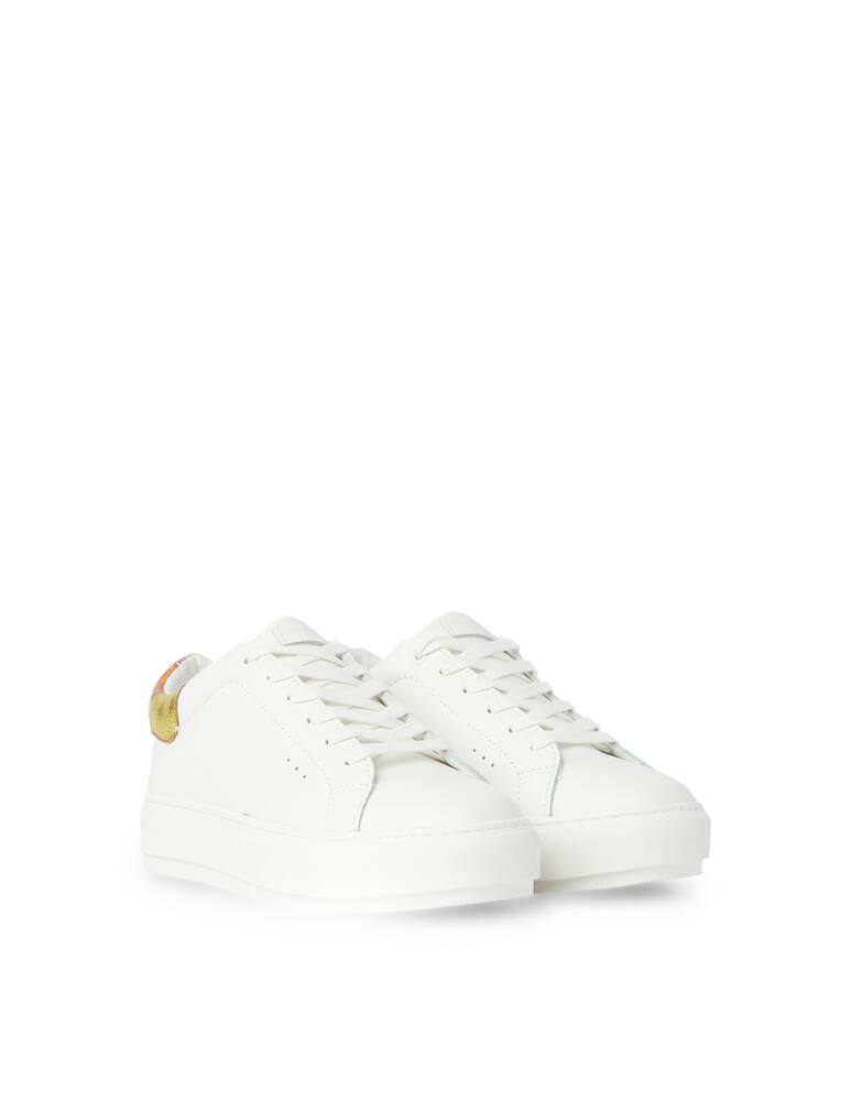 rinascente Kurt Geiger Sneakers bassa in pelle Laney Eagle Rainbow - bianco