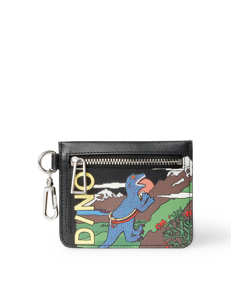rinascente PS Paul Smith Leather wallet zip pouch dino printed