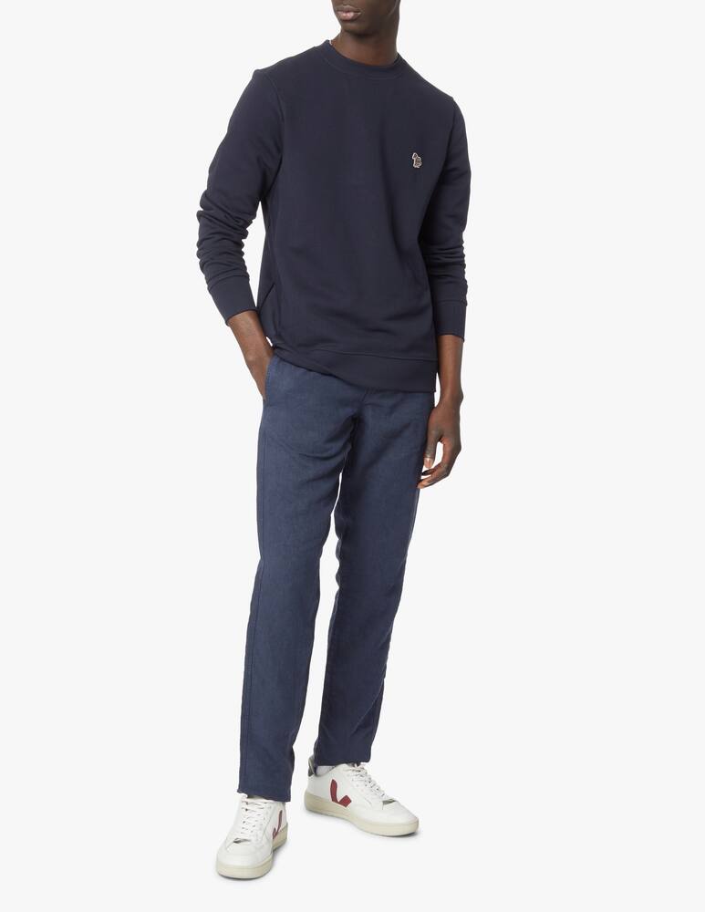 rinascente PS Paul Smith Zebra basic roundneck sweater - blue