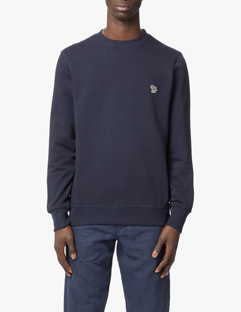 rinascente PS Paul Smith Zebra basic roundneck sweater - blue