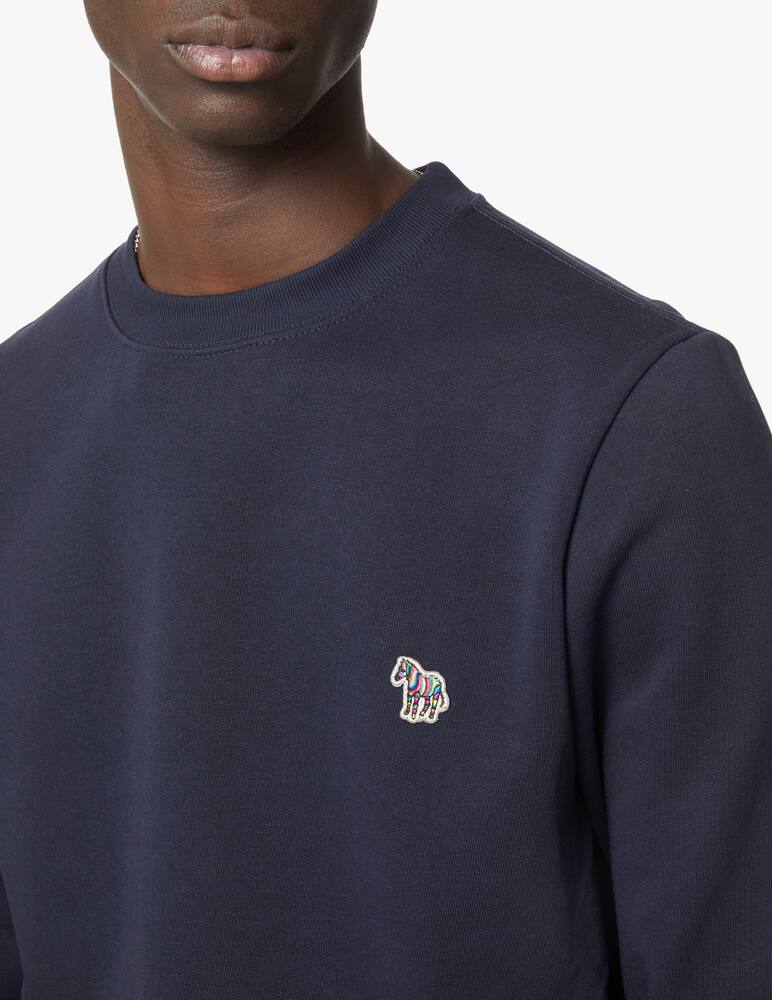 rinascente PS Paul Smith Zebra basic roundneck sweater - blue