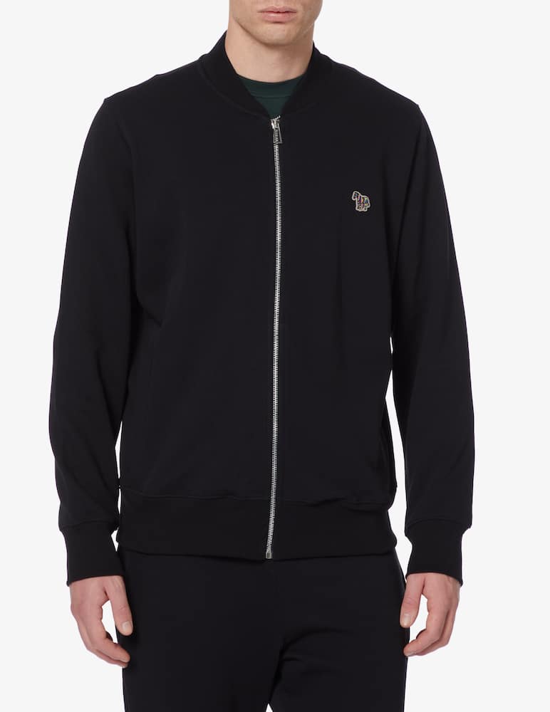 PS Paul Smith Zip regular zebra bomber fit sweater - Black - picture 1 PS Paul Smith Zip regular zebra bomber fit sweater - Black - picture 1