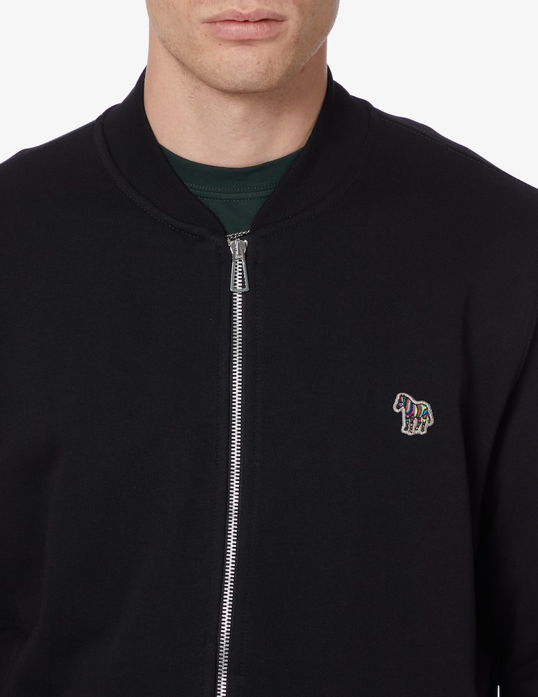 PS Paul Smith Zip regular zebra bomber fit sweater - Black - picture 4 PS Paul Smith Zip regular zebra bomber fit sweater - Black - picture 4