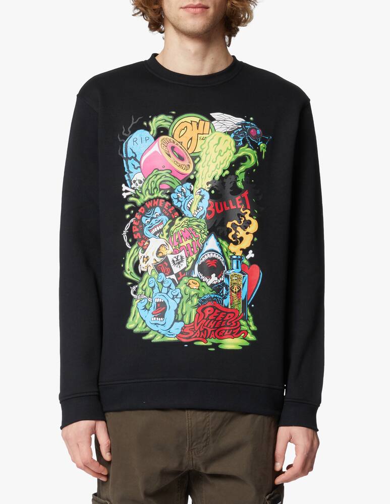 rinascente Santa Cruz Felpa girocollo logo mash