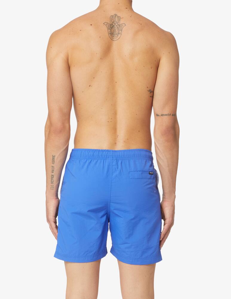 rinascente Santa Cruz Swim short split strip hand - blue