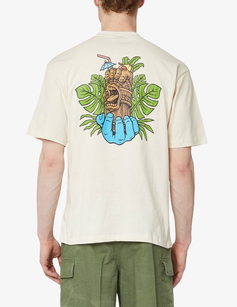 rinascente Santa Cruz Maglietta girocollo tiki hand org - bianco