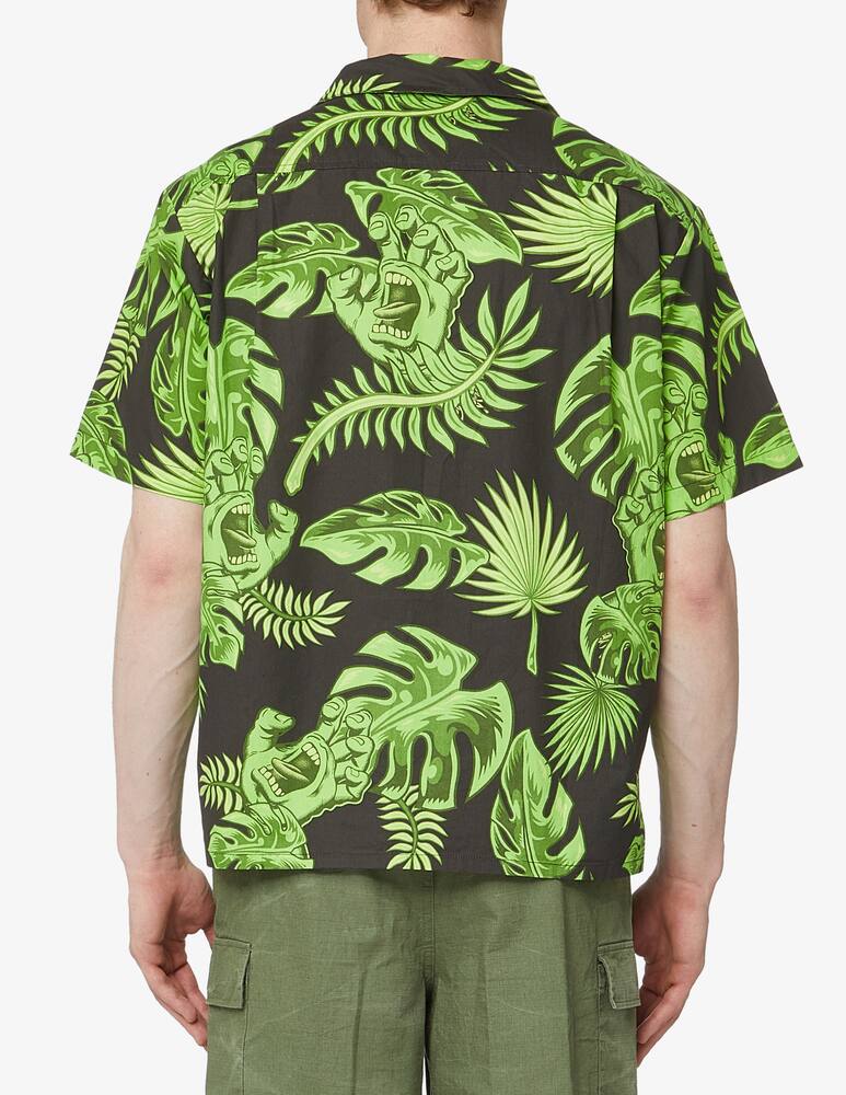 rinascente Santa Cruz Short sleeve cabana shirt - black