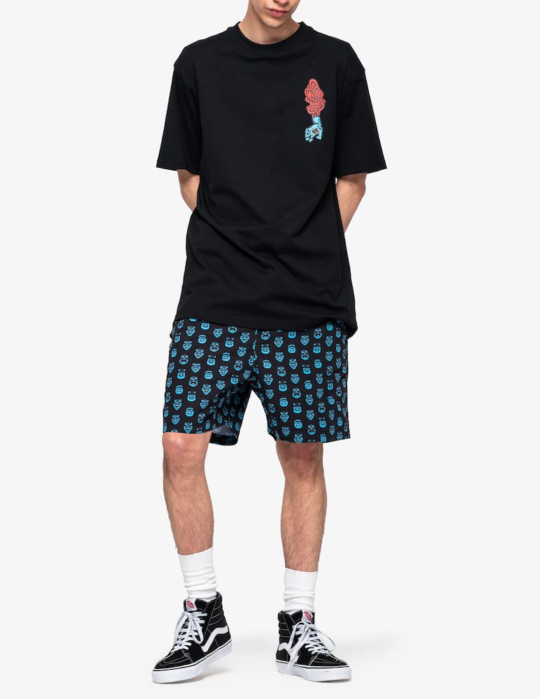 rinascente Santa Cruz Speed wheels scream t-shirt - Black