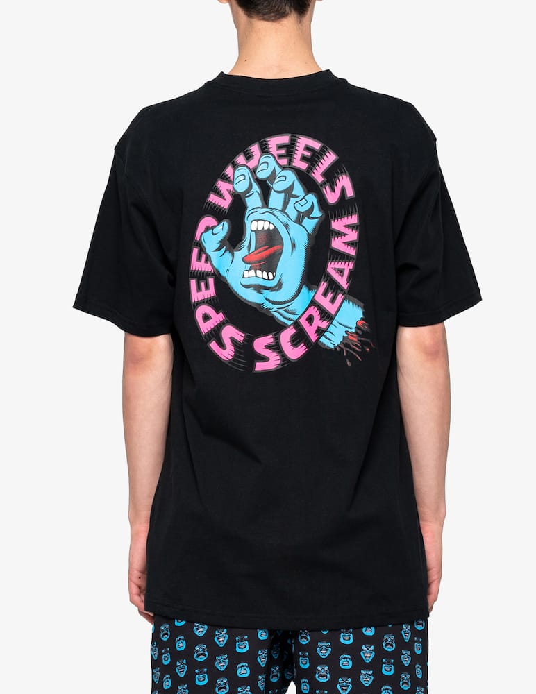 rinascente Santa Cruz Speed wheels scream t-shirt - Black