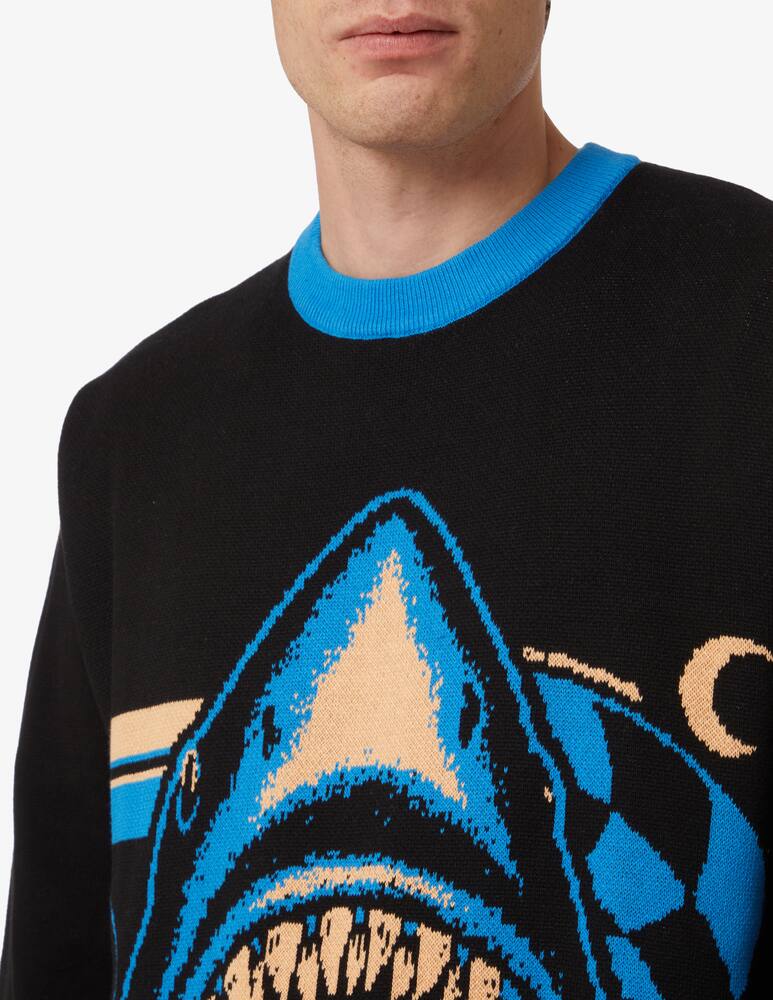 rinascente Santa Cruz Felpa girocollo shark trip  - Nero