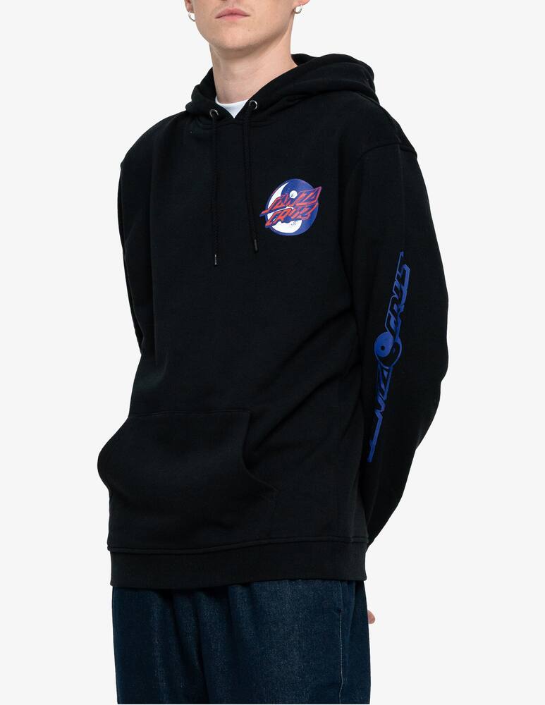 rinascente Santa Cruz Felpa con cappuccio yin yang dot  - Nero