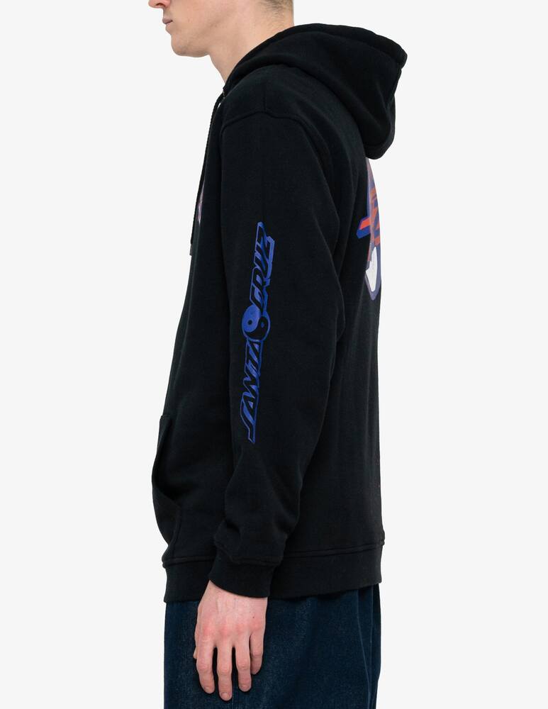 rinascente Santa Cruz Felpa con cappuccio yin yang dot  - Nero